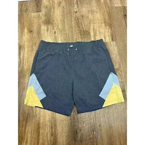 Fair Harbor Lined Swim Trunks Bayberry Mens L Hybrid Boardshort Retro Design